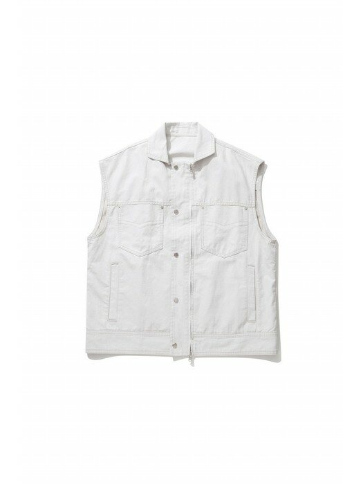 [black label] incision cotton vest_CLUAM22115IVX