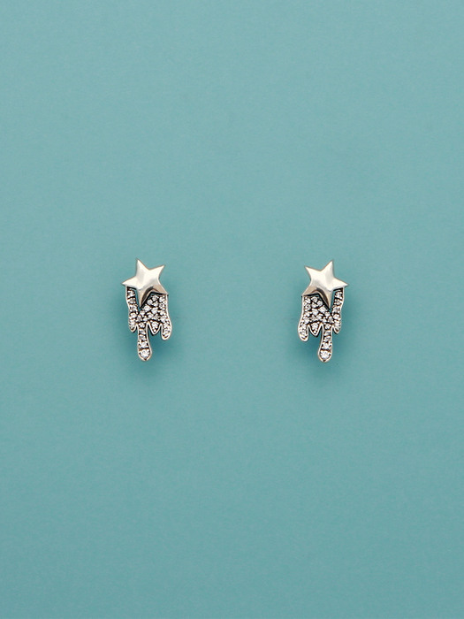 Crying Star Silver925 Earrings