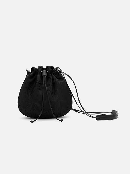 Shoulder pouch - Black jacquard