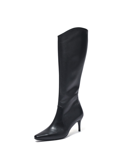 The Glossy Long Boots_Matte Black