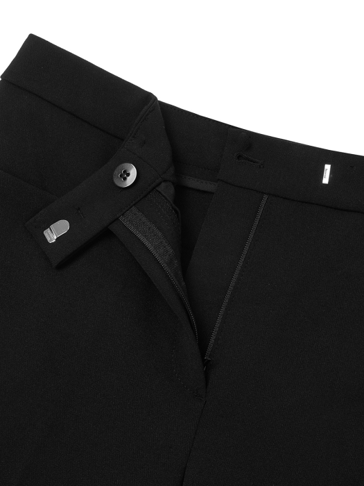 Semi Flare Pants - Black