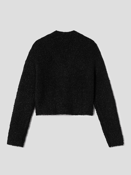 Boucle Knit Cardigan  Black (KE2X5AM015)