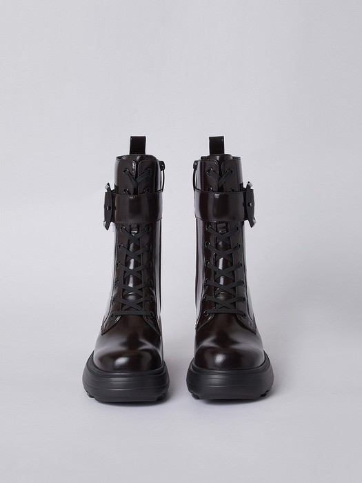 Polygon combat boots(black)_DG3CW22525BRN