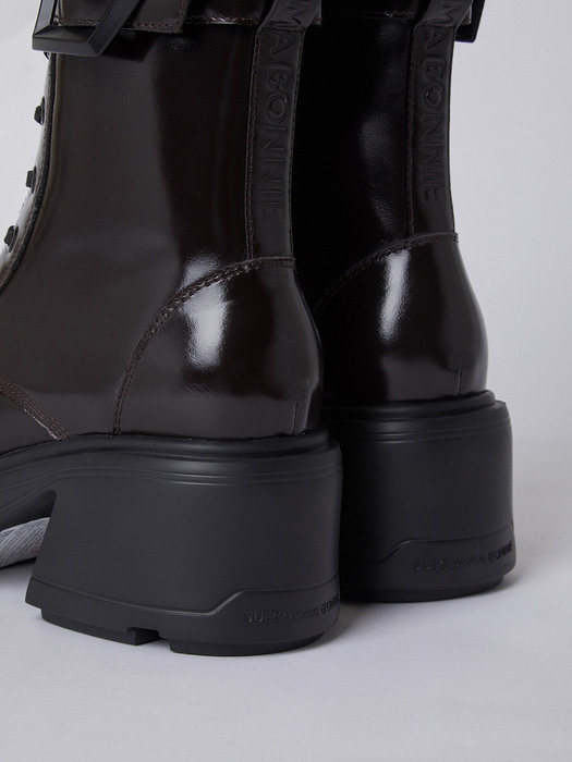 Polygon combat boots(black)_DG3CW22525BRN