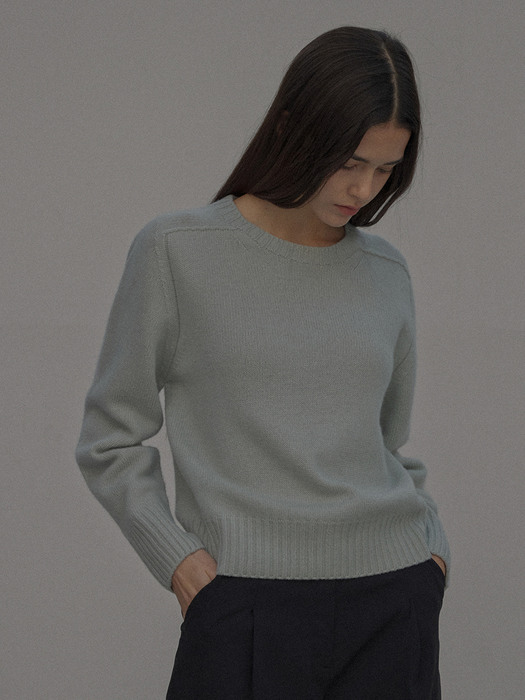 Whole Garment Knit / Mint sky