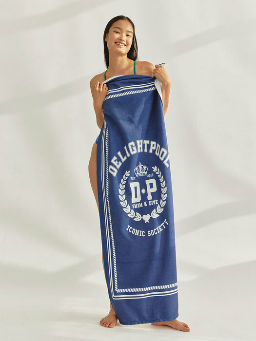 Iconic Society Beach Towel - Preppy Navy