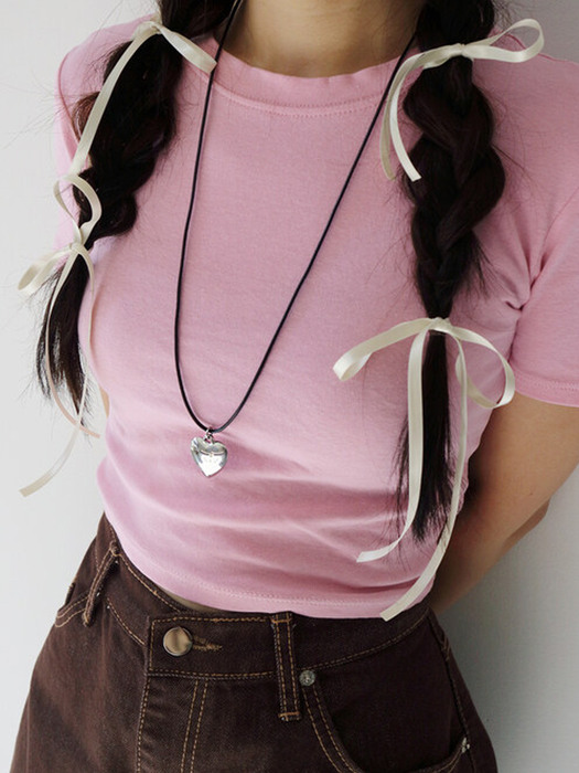 Heart Pendant Leather N.(2color)
