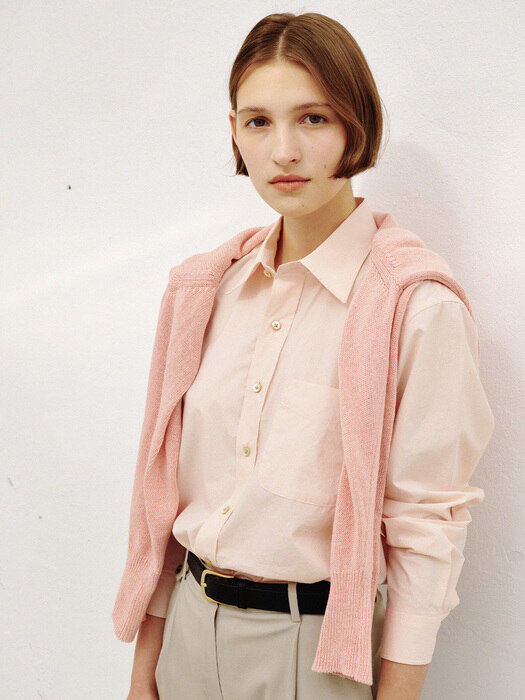 Marian  Coated-Shirt(Light pink)