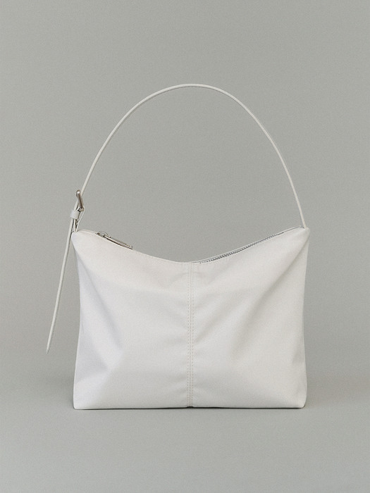 Nylon shoulder bag (white)