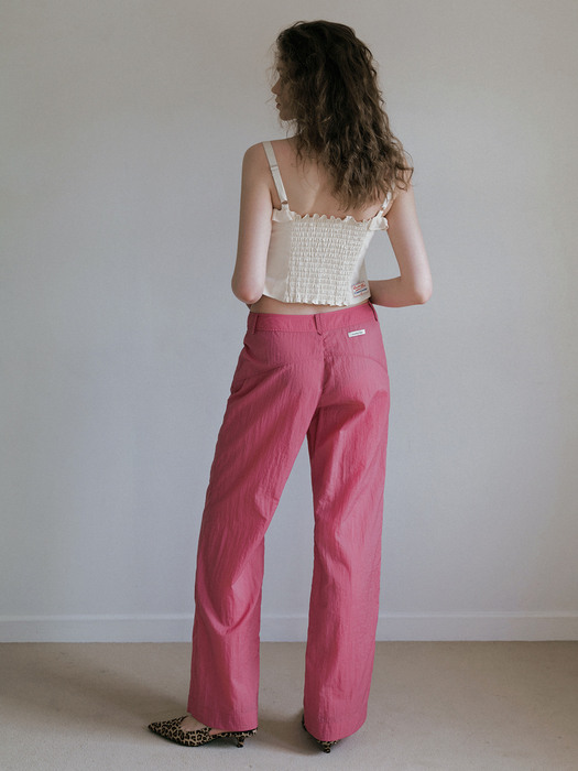 low nylon pants_pink