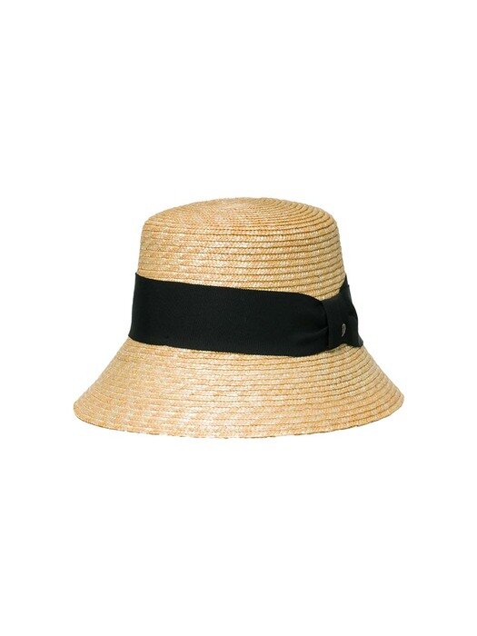Classic Straw Bucket Hat -Natural