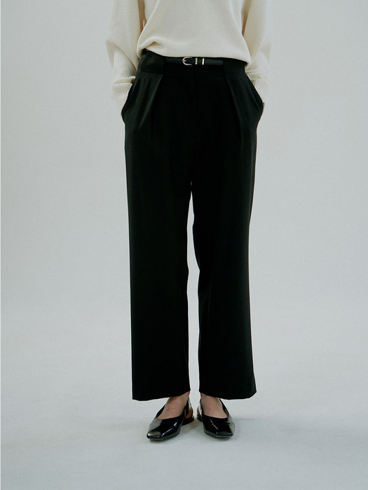 Moss Pintuck Slacks_Black