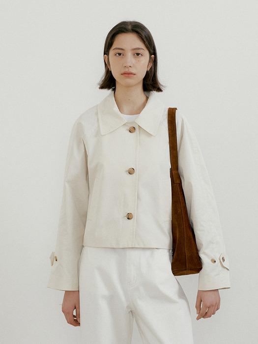 Tori short trench coat(Cream)