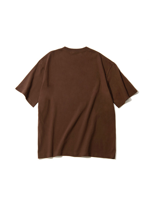 CBE OVER-FIT T-SHIRT [CHOCOLATE] 