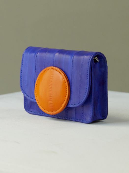 Macaron wallet mini bag blue orange