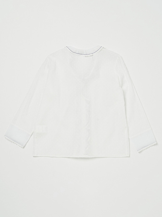 Via Bell frill Blouse