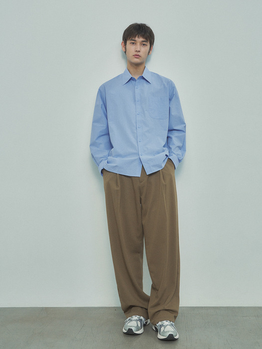 P10029 Wool wide slacks_Brown