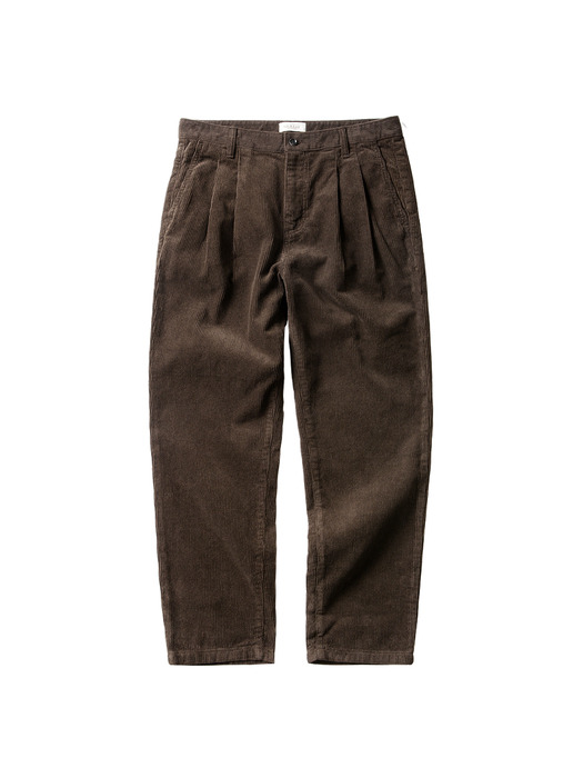 Tura Corduroy Washed Trousers (Brown)