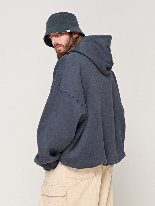 CB FLEECE ROLL UP OVER HOOD (NAVY)