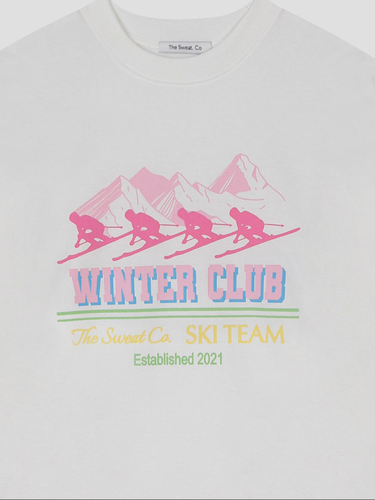 Ski Club Fleece-lined Tee (IVORY)