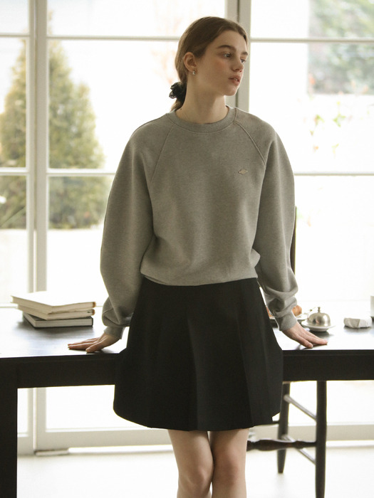 Ballon sleeve comfy sweatshirt_Gray