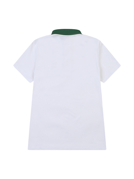 폴리 사각 MESH 여성 골프 티셔츠 (WHITE)
