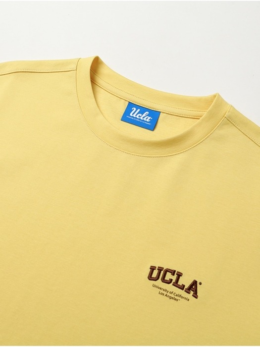 남녀공용 리사이클 스몰 로고 라운드 티셔츠[YELLOW](UA4ST93_75)