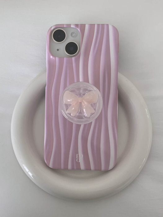 Pink wave hard case