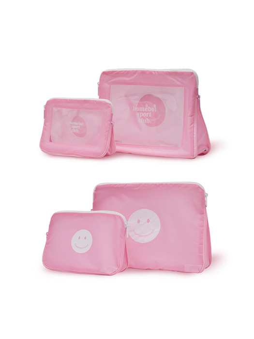 travel pouch set - pink