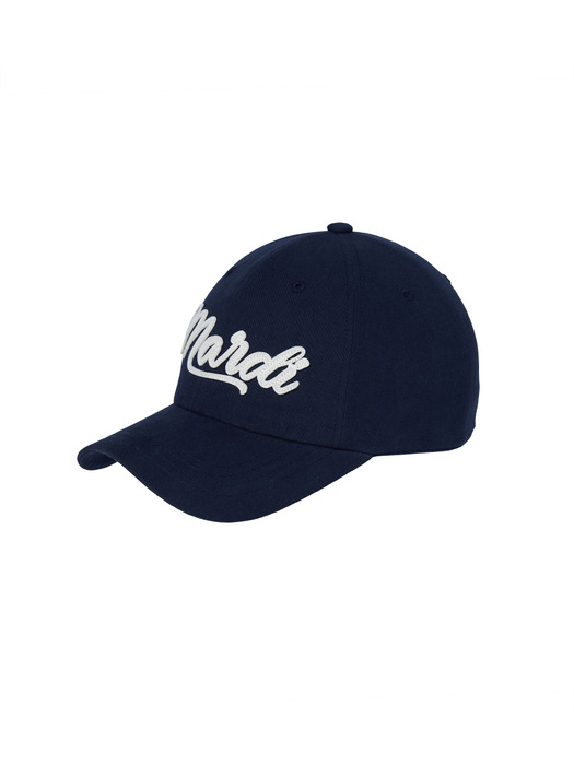 CAP MARDI VINTAGE LOGO_NAVY CREAM