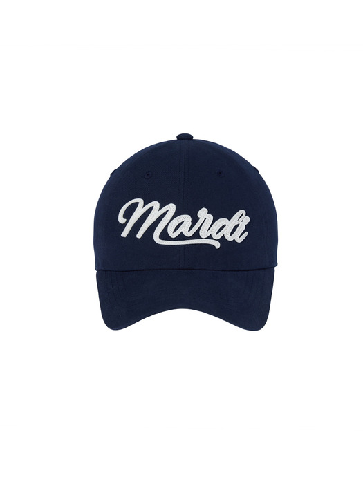 CAP MARDI VINTAGE LOGO_NAVY CREAM