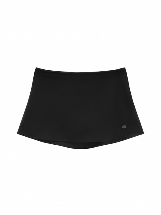 FLARE MICRO PANTS SKIRT IN BLACK