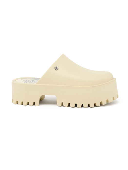 FLOWER RIVET PLATFORM MULE_BEIGE