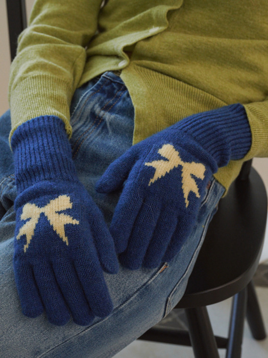 [단독] Ribbon Wool Gloves (4 Colors)