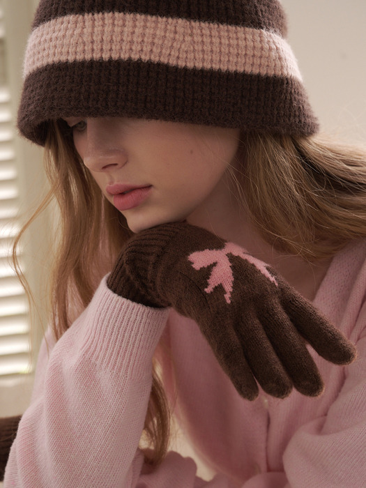 [단독] Ribbon Wool Gloves (4 Colors)