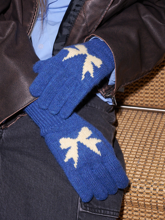 [단독] Ribbon Wool Gloves (4 Colors)