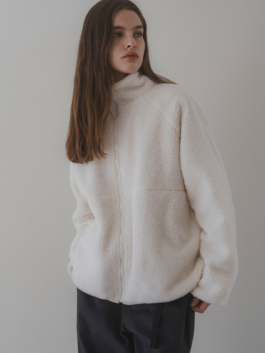 Snowy reversible jumper (oat beige)