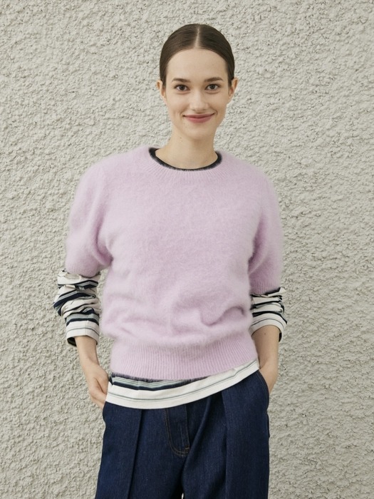 BERRY KNIT PULLOVER_PINK