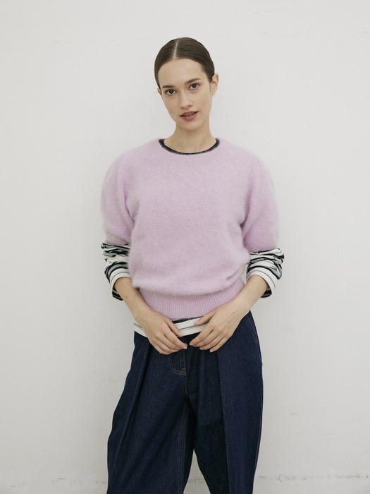 BERRY KNIT PULLOVER_PINK