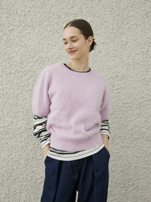 BERRY KNIT PULLOVER_PINK