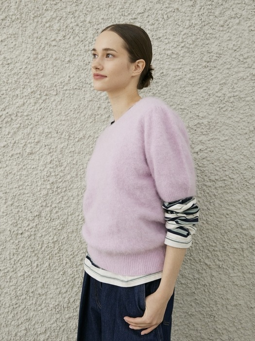 BERRY KNIT PULLOVER_PINK