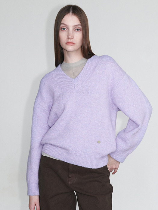 Wool V-Neck Knit Pullover SK4WP939_3color