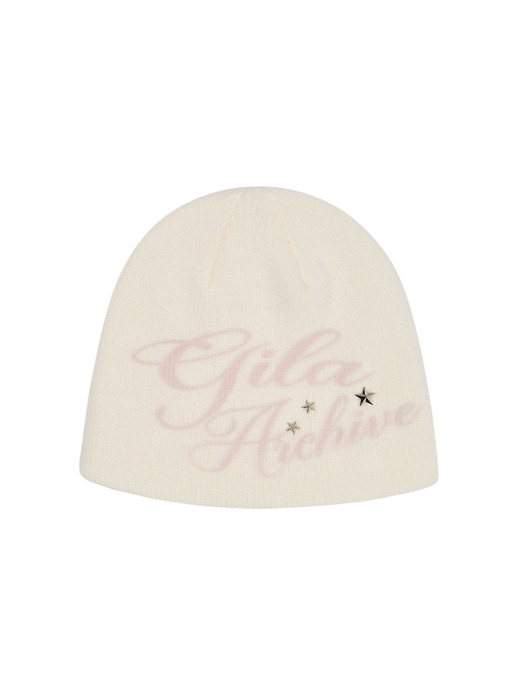 ★GILA ARCHIVE★ LETTERING LOGO BEANIE_SB 🇰🇷訂購｜GILA ARCHIVE｜WINTER同款｜LETTERING LOGO BEANIE