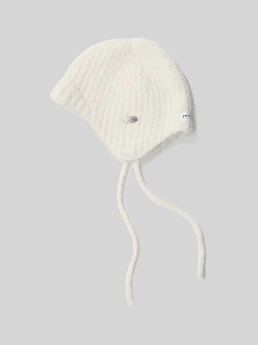 [24 WINTER][HOLIDAY Edition] TENDER KNIT TROOPER HAT_IVORY