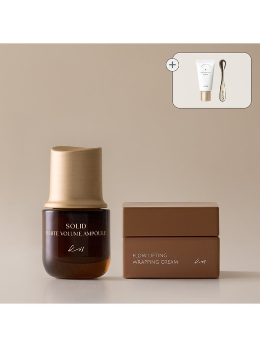 [코이][안티에이징세트] 볼륨앰플 35ml + 랩핑크림 50ml (+코어크림 25ml, 골든 리프트 볼)