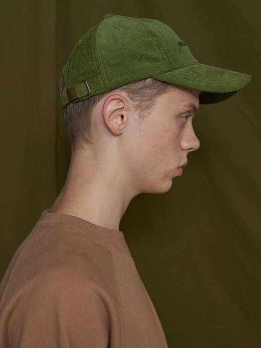 ROOM LOGO CORDUROY BALLCAP / OLIVE GREEN