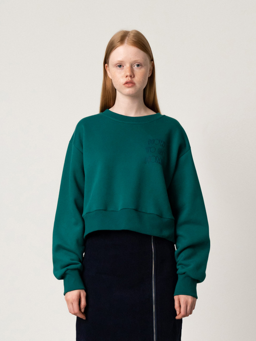 R OVERLAP LOGO SWEATSHIRT_GREEN