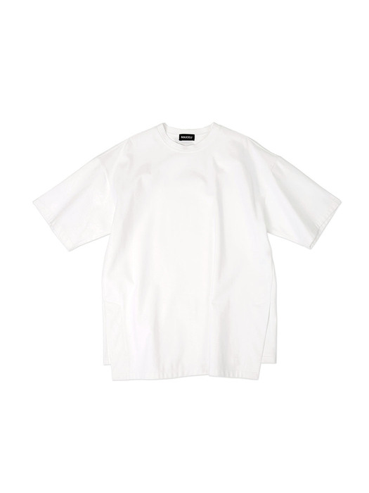 Oversized Big Logo Printed Tshirt White (Genderless)