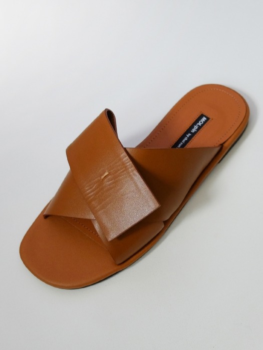 Whole leather slippers