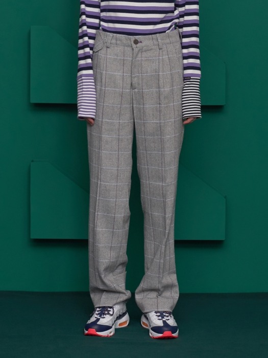 UL CHECK PANTS / GREY